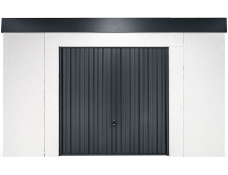 GARDEON® Gartenhaus mit sicherer Garagentür von Hörmann
